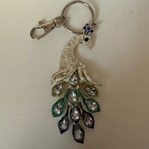 Peacock Keychain Beaded